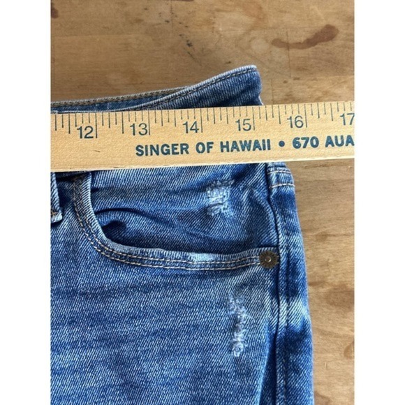 Old Navy Jeans Womens 8 Rock Star Super Skinny Mid Rise Distressed - Picture 7 of 9